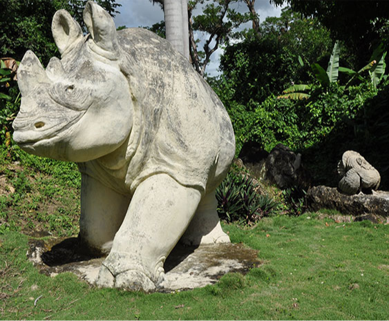 Уникальный каменный зоопарк с скульптурами животных в Гуантанамо, Куба