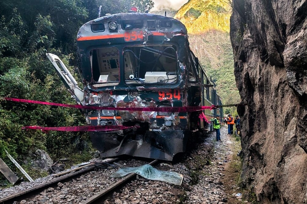 Train Collision near Machu Picchu in Peru